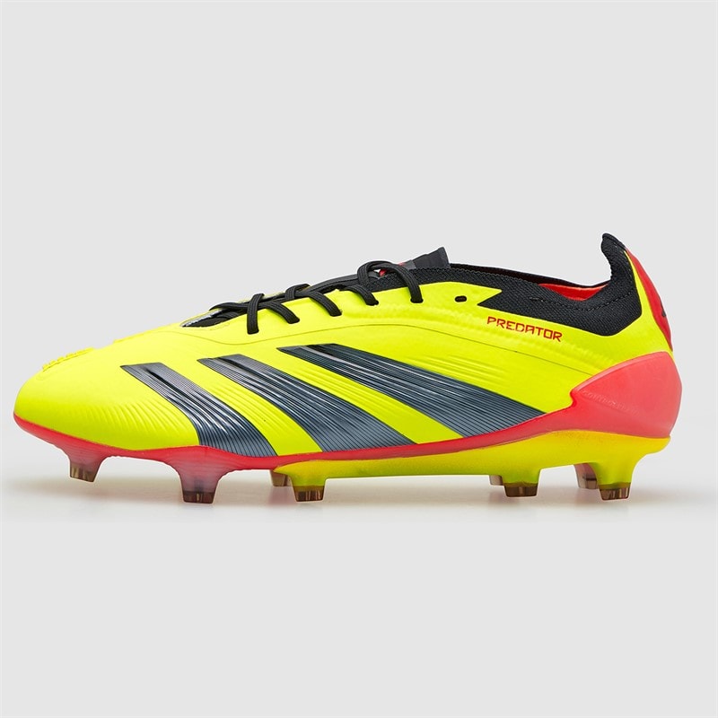 adidas Predator Elite FG Firm Ground Football Boots Team Solar Yellow 2/Core Black/Solar Red - Image 2