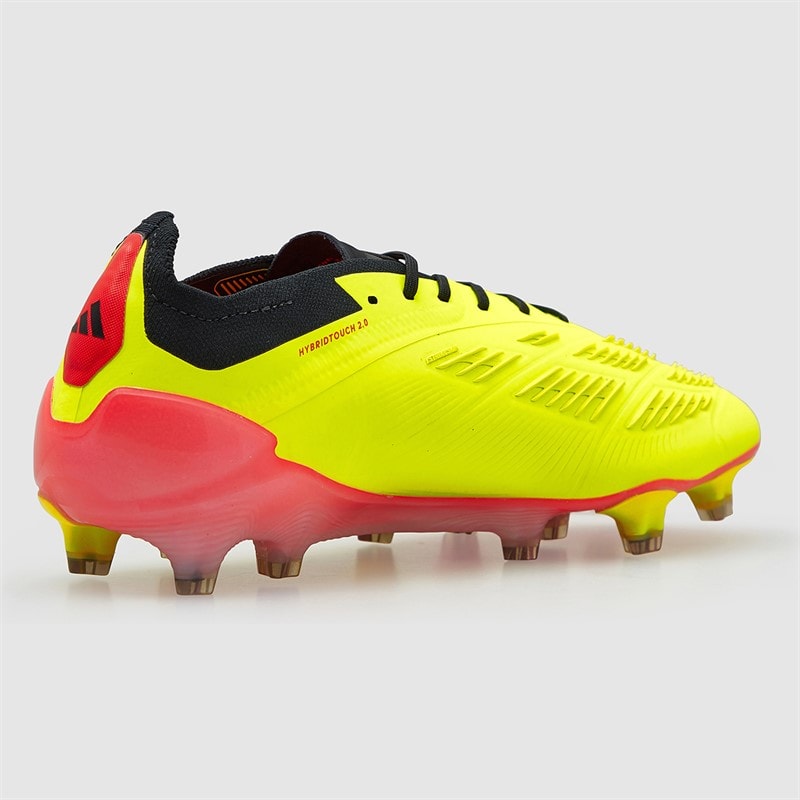 adidas Predator Elite FG Firm Ground Football Boots Team Solar Yellow 2/Core Black/Solar Red - Image 5