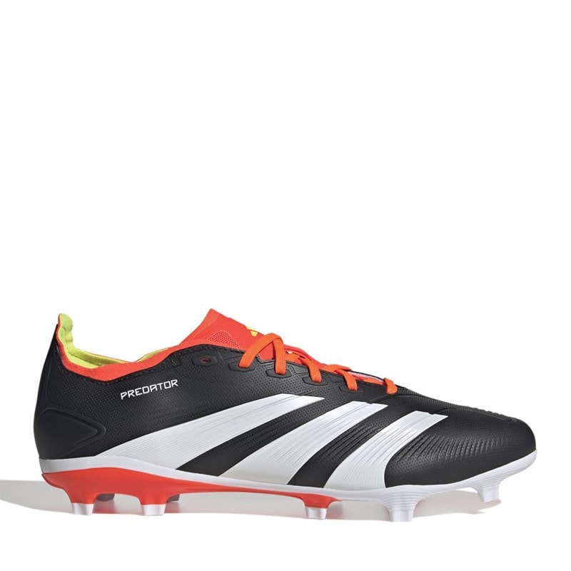adidas Predator League FG Firm Ground Football Boots Core Black/Footwear White/Solar Red - Image 1