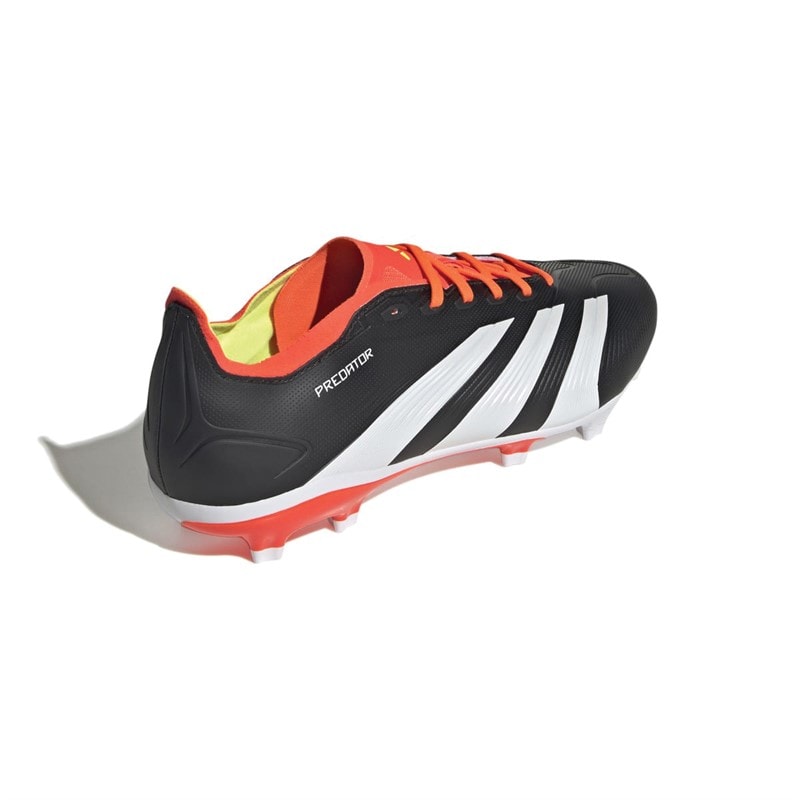 adidas Predator League FG Firm Ground Football Boots Core Black/Footwear White/Solar Red - Image 3
