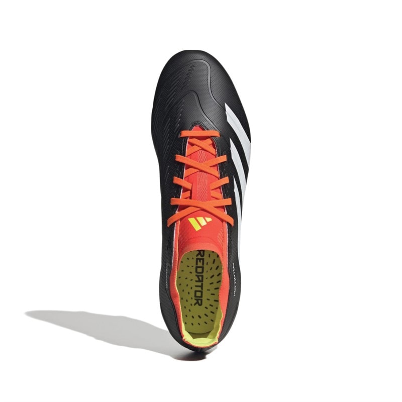 adidas Predator League FG Firm Ground Football Boots Core Black/Footwear White/Solar Red - Image 4