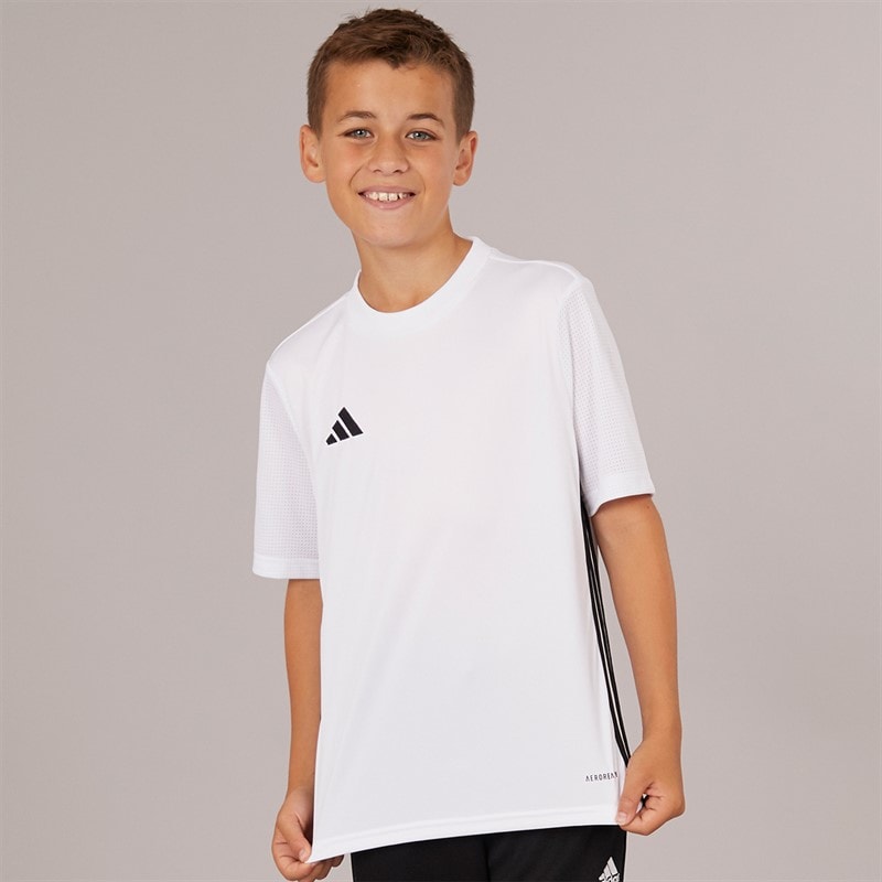 adidas Junior Tabela 23 T-Shirt White/Black - Image 1