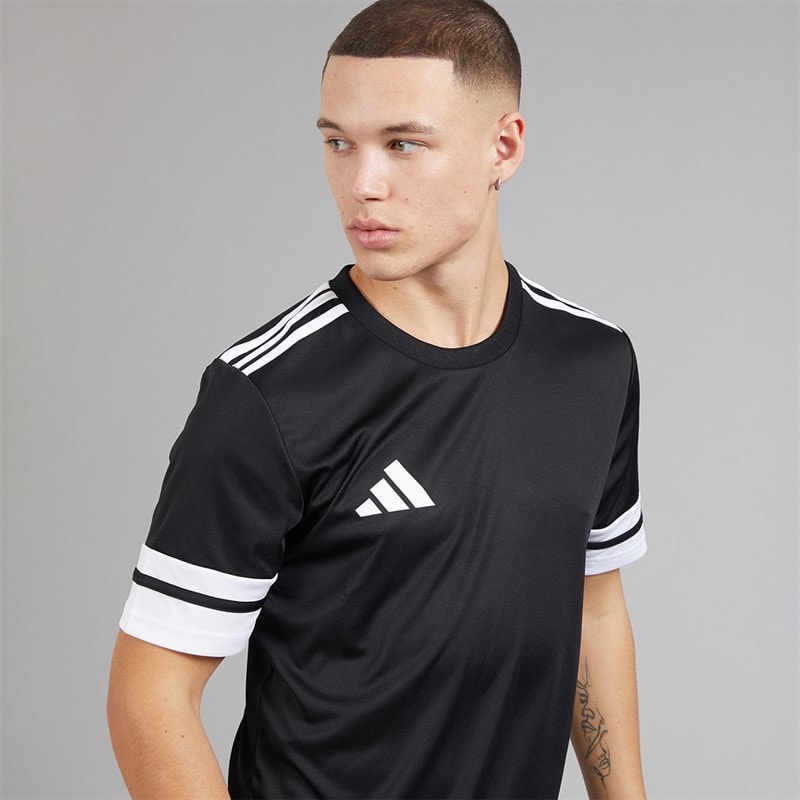adidas Mens Squadra 25 Training T-Shirt Black/White - Image 3