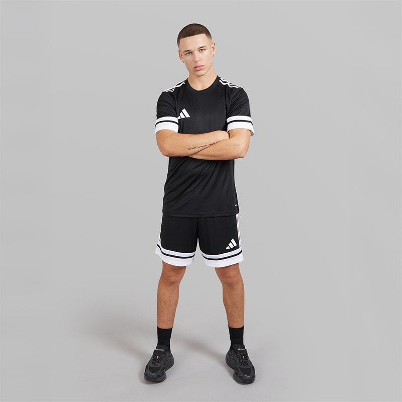 adidas Mens Squadra 25 Training T-Shirt Black/White - Image 4