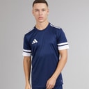 adidas Mens Squadra 25 T-Shirt Team Navy Blue/White