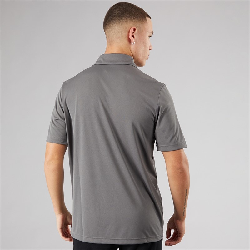 adidas Mens Entrada 22 Short Sleeve Polo Shirt Team Grey Four - Image 2