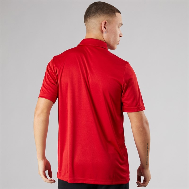adidas Mens Entrada 22 Short Sleeve Polo Shirt Team Power Red - Image 2
