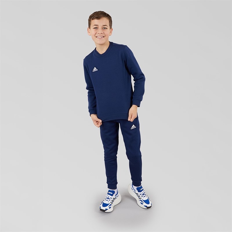 adidas Kids Entrada 22 Sweatshirt Team Navy Blue - Image 4