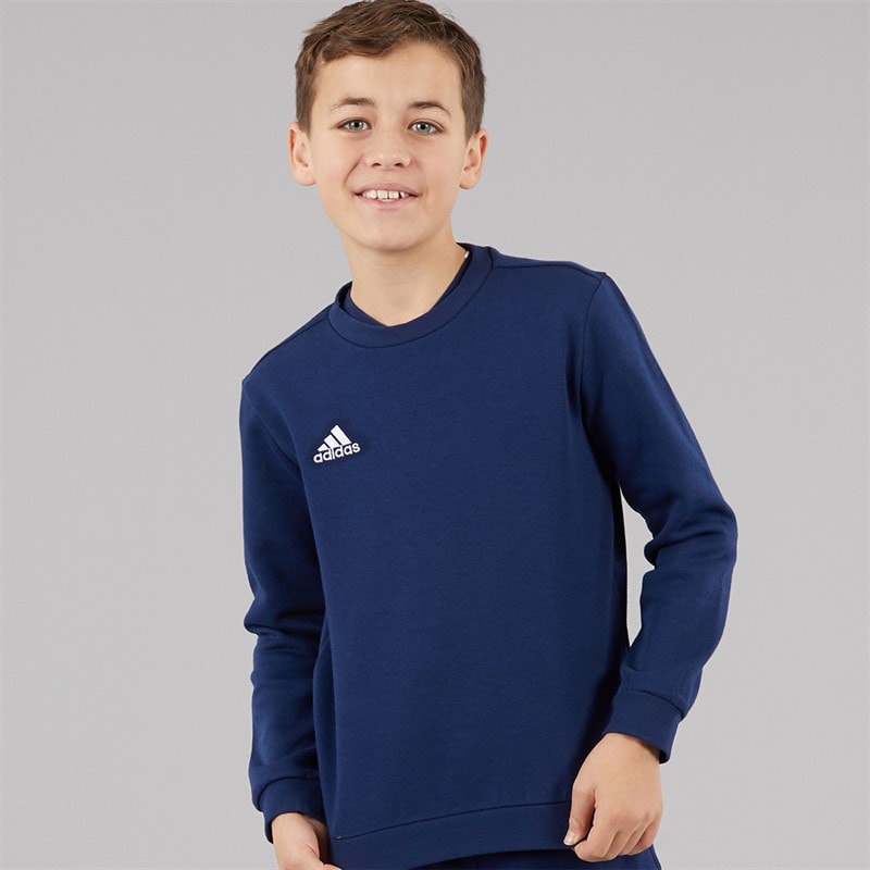 adidas Kids Entrada 22 Sweatshirt Team Navy Blue - Image 5
