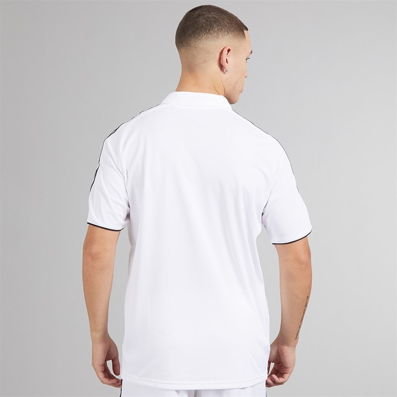 adidas Mens Tiro 23 League Short Sleeve Polo Shirt White - Image 2