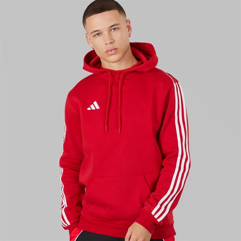 adidas Mens Tiro 23 League Pullover Sweat Hoodie Team Power Red - Image 1