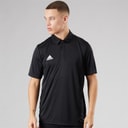 adidas Mens Entrada 22 Short Sleeve Polo Shirt Black