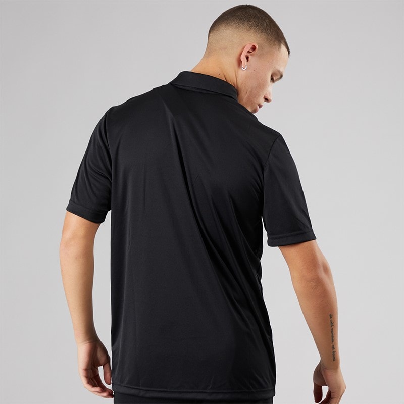 adidas Mens Entrada 22 Short Sleeve Polo Shirt Black - Image 2