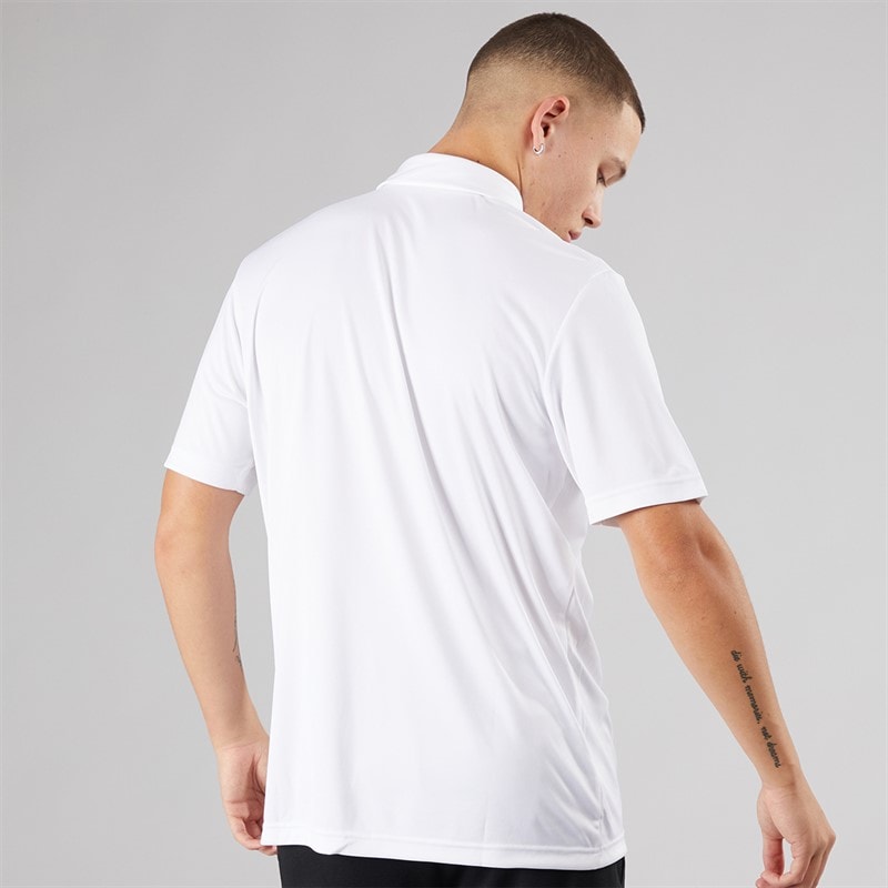 adidas Mens Entrada 22 Short Sleeve Polo Shirt White - Image 2