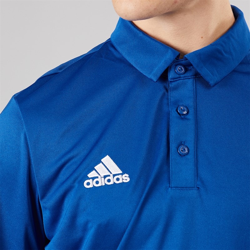 adidas Mens Entrada 22 Short Sleeve Polo Shirt Team Royal Blue - Image 3