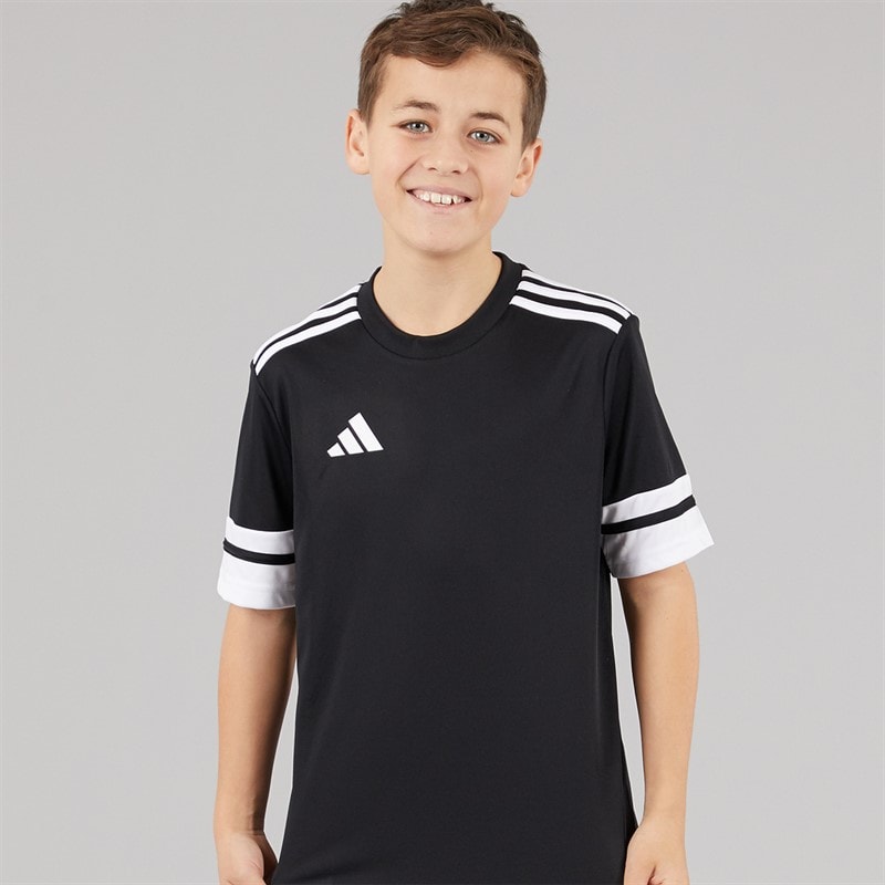 adidas Junior Squadra 25 T-Shirt Black/White - Image 1