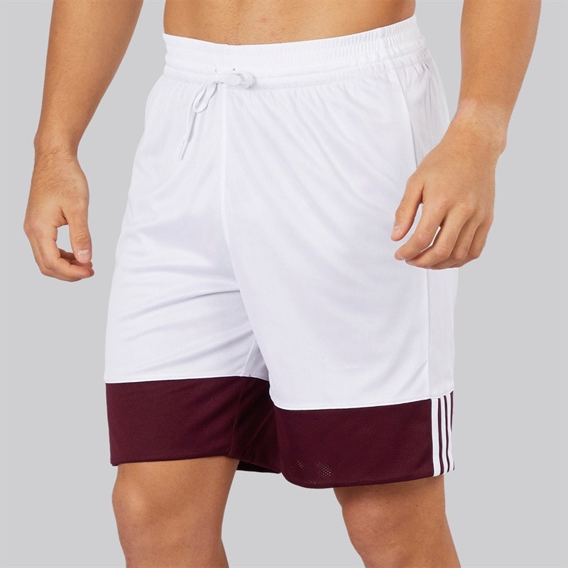 adidas Mens 3G Speed Reversible Basketball Shorts Maroon/White - Image 3