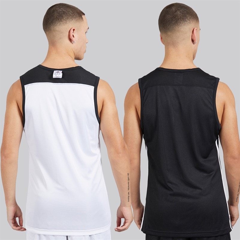 adidas Mens 3G Speed Reversible Basketball Jersey Black/White - Image 2