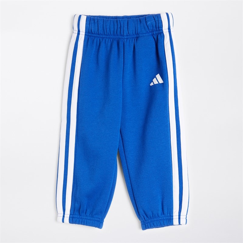 adidas Infant Boys Essentials 3-Stripes Tiberio Fleece Crew Tracksuit Team Royal Blue/White/Dark Blue - Image 3