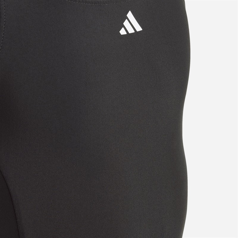 adidas Girls Cut 3-Stripes Swimsuit Black/White - Image 4
