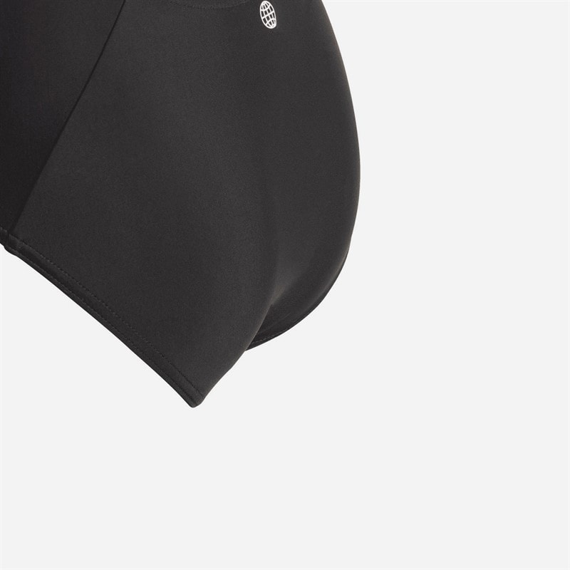 adidas Girls Cut 3-Stripes Swimsuit Black/White - Image 5