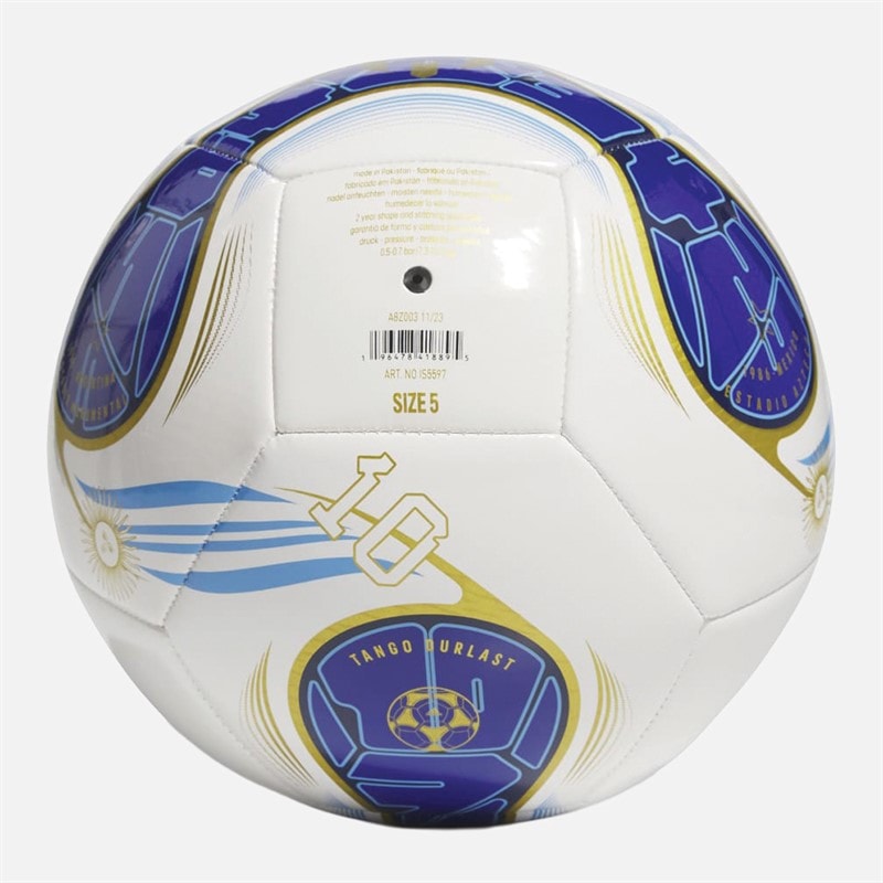adidas Messi Argentina 10 Club Training Football White/Mystery Ink/Lucid Blue/Lucky Blue - Image 2