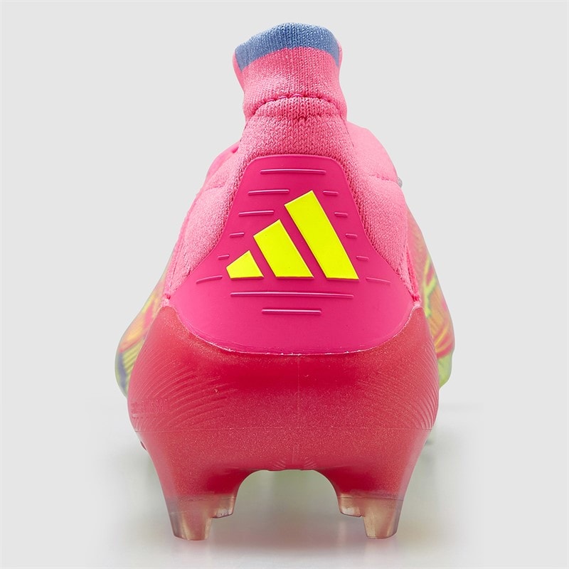 adidas Womens F50 Elite Mystic Victory Pack Mid-Cut FG Firm Ground Football Boots Lucid Pink/Lucid Lemon/Blue Fusion - Image 4