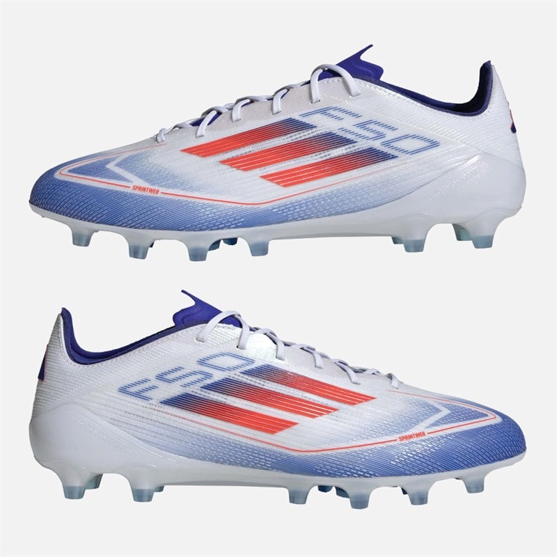 adidas Mens F50 Elite Advancement Pack 2G/3G AG Artificial Ground Football Boots Cloud White/Solar Red/Lucid Blue - Image 1