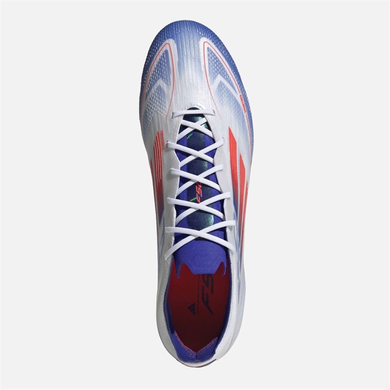adidas Mens F50 Elite Advancement Pack 2G/3G AG Artificial Ground Football Boots Cloud White/Solar Red/Lucid Blue - Image 4