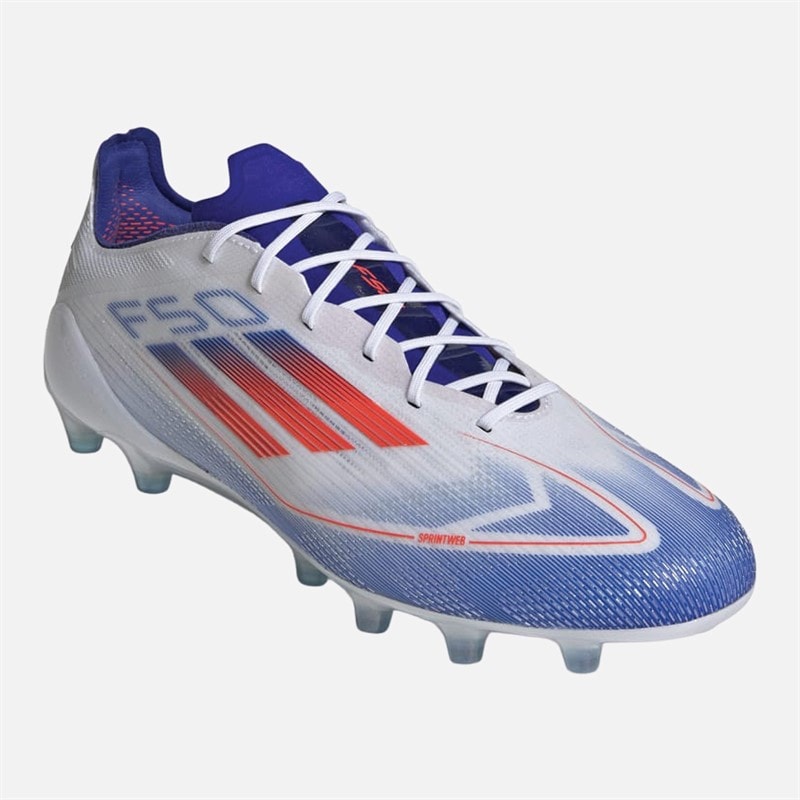 adidas Mens F50 Elite Advancement Pack 2G/3G AG Artificial Ground Football Boots Cloud White/Solar Red/Lucid Blue - Image 5
