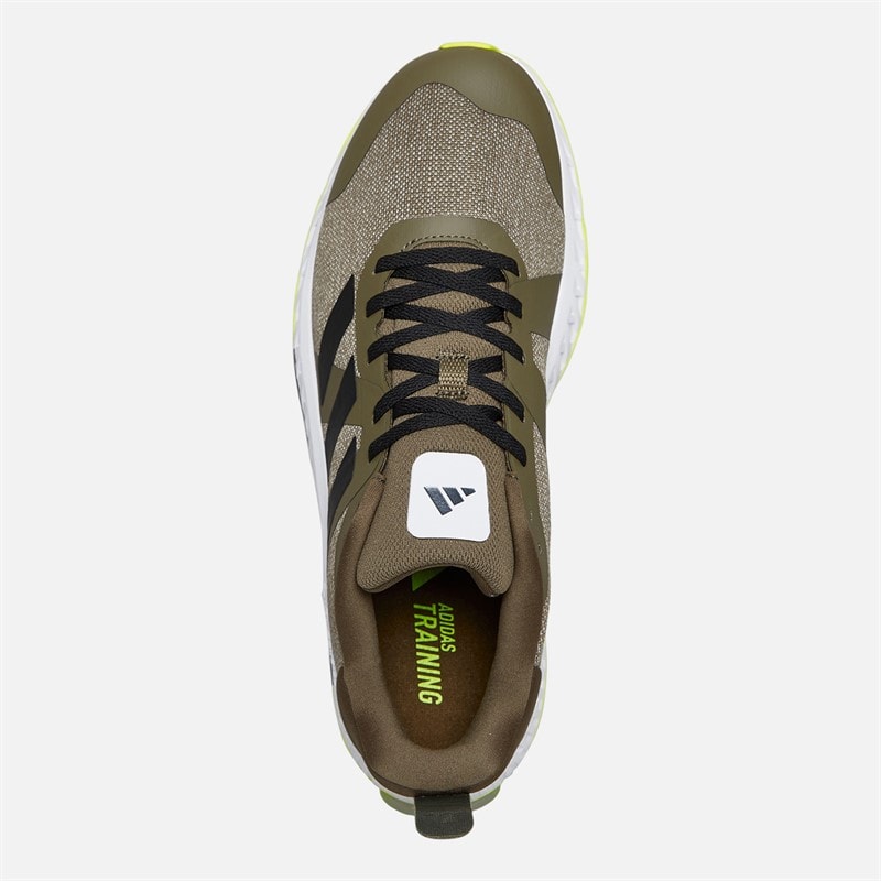 adidas Everyset Training Shoes Olive Strata/Core Black/Lucid Lemon - Image 4