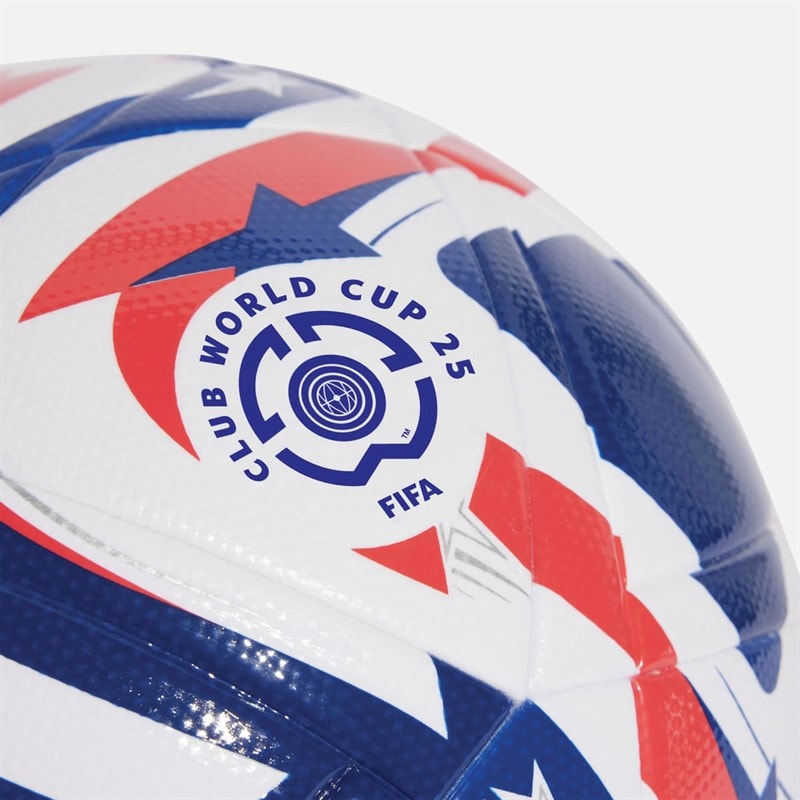 adidas FIFA 25 Club World Cup League Match Football (FIFA Quality Certified) White/Power Blue/Lucid Red/Silver Metallic - Image 3