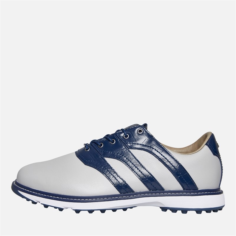 adidas Mens MC Z-Traxion Spikeless Waterproof Golf Shoes Grey Two/Collegiate Navy/Cloud White - Image 1