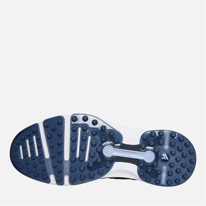 adidas Mens MC Z-Traxion Spikeless Waterproof Golf Shoes Grey Two/Collegiate Navy/Cloud White - Image 2