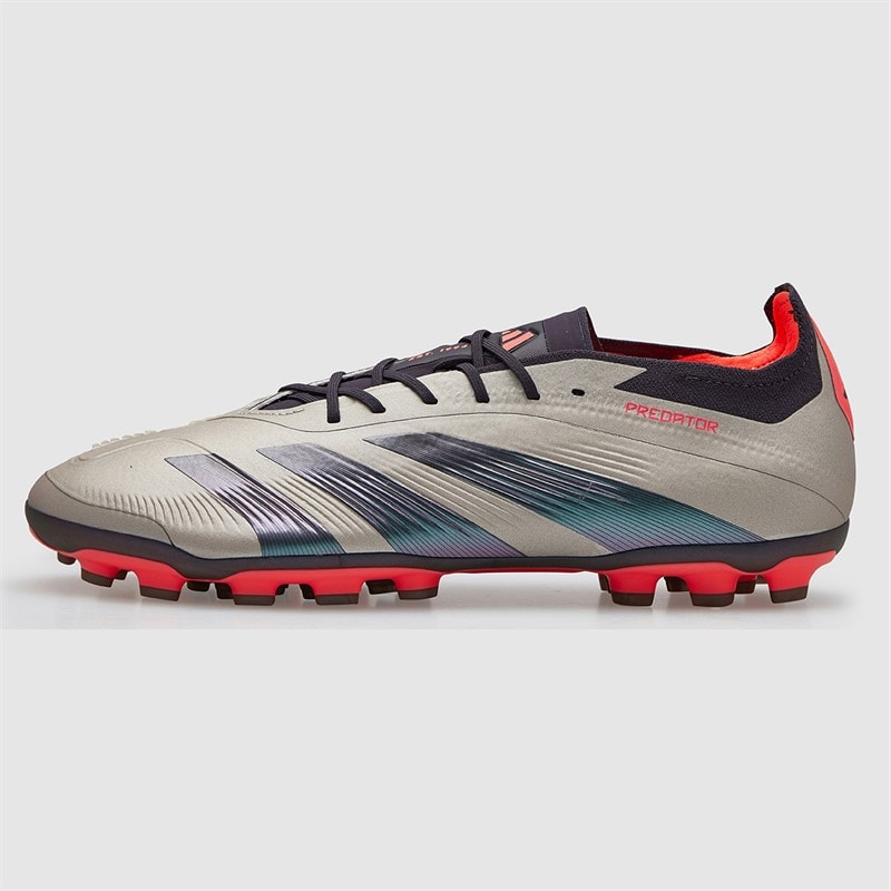 adidas Mens Predator Elite Vivid Horizon Pack 2G/3G AG Artificial Ground Football Boots Platin Metallic/Aurora Black/Carbon - Image 2
