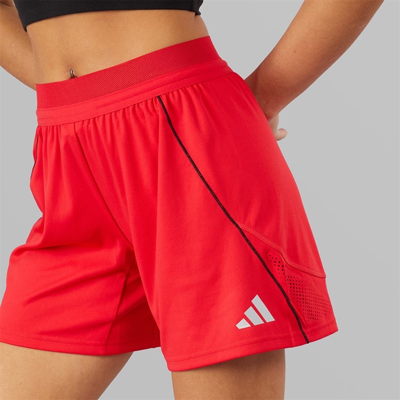 adidas Womens Tiro 25 Pro Training Shorts Pure Ruby - Image 3
