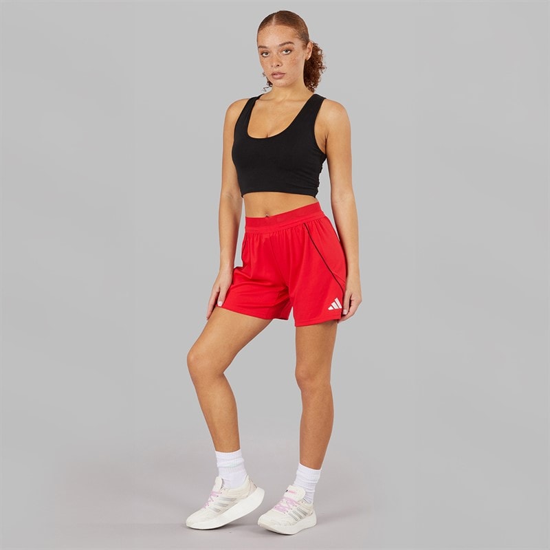 adidas Womens Tiro 25 Pro Training Shorts Pure Ruby - Image 4