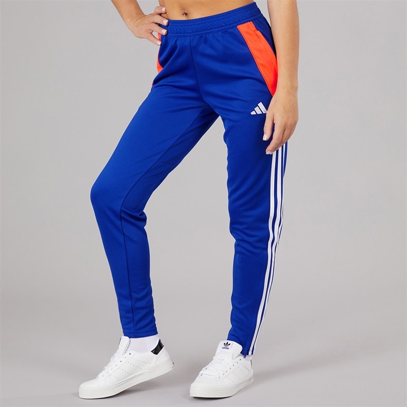 adidas Womens Tiro 24 Training Track Pants Lucid Blue/App Solar Red/White - Image 2