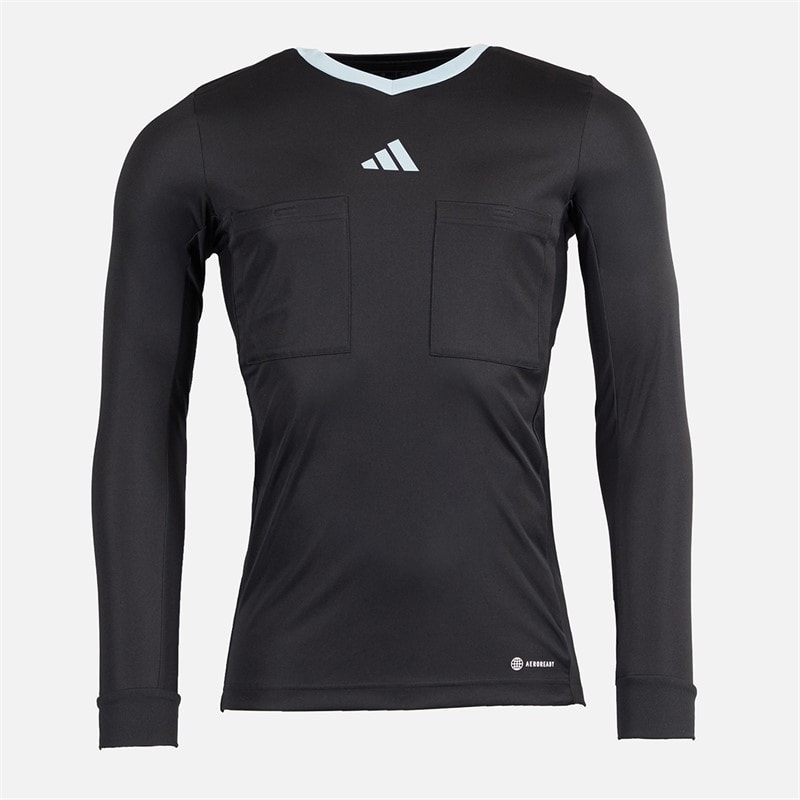 adidas Mens Referee 22 Long Sleeve Jersey Black - Image 1