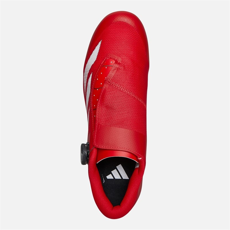 adidas Mens Tempo 3-Stripes Boa Cycling Shoes Pure Ruby/Zero Metallic/Pure Ruby - Image 4