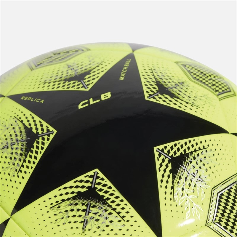 adidas UEFA Champions League 24/25 Club Training Football Solar Yellow/Black/Silver Metallic - Image 3