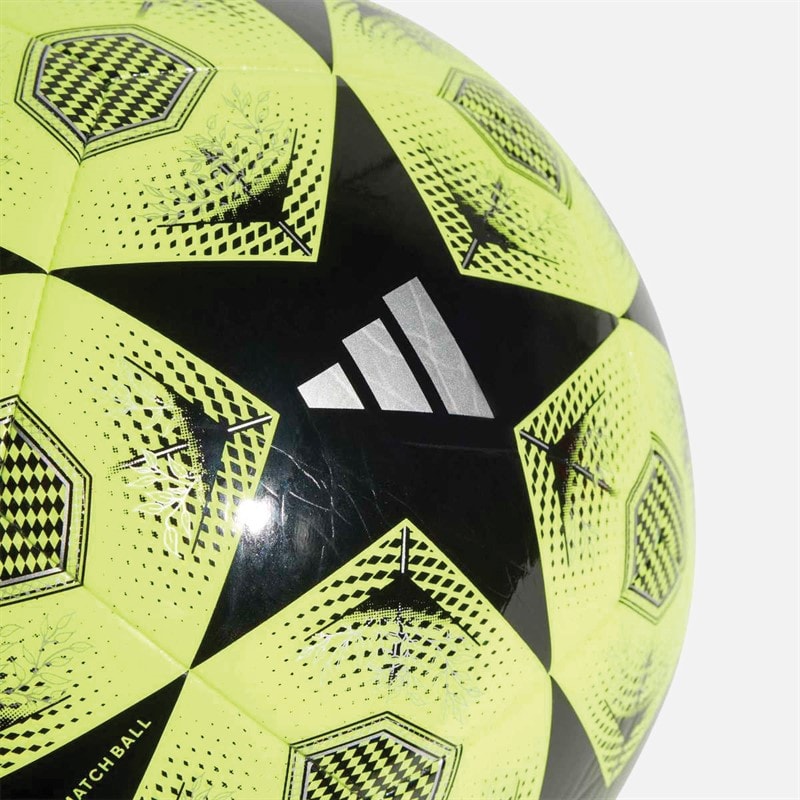 adidas UEFA Champions League 24/25 Club Training Football Solar Yellow/Black/Silver Metallic - Image 4