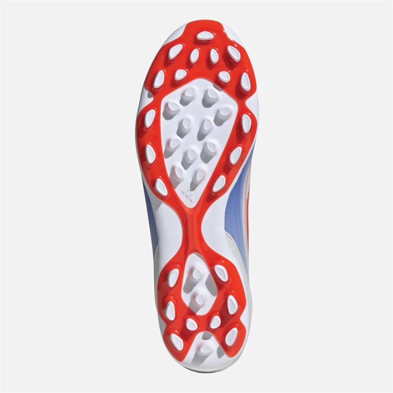 adidas Mens F50 League Advancement Pack 2G/3G Artificial Ground Football Boots Cloud White/Solar Red/Lucid Blue - Image 2