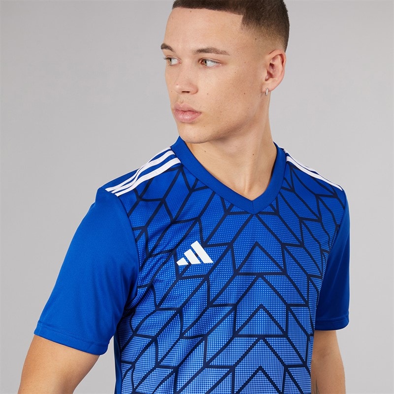 adidas Mens Team Icon 23 T-Shirt Team Royal Blue - Image 3