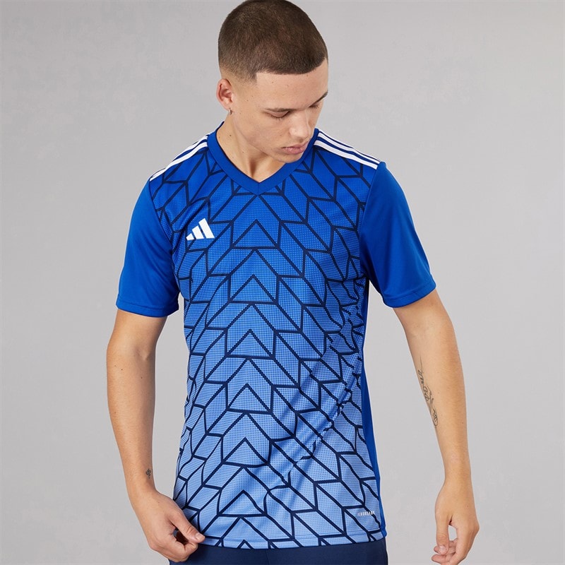 adidas Mens Team Icon 23 T-Shirt Team Royal Blue - Image 5