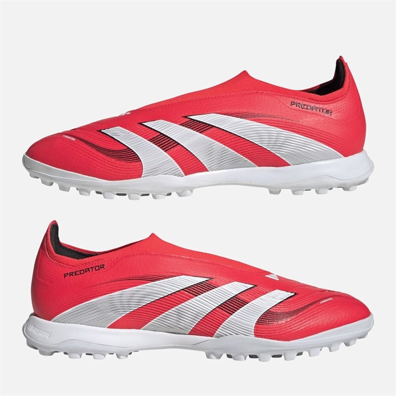 adidas Predator League Laceless Pure Victory Pack TF Astro Football Boots Lucid Red/Cloud White/Core Black - Image 1