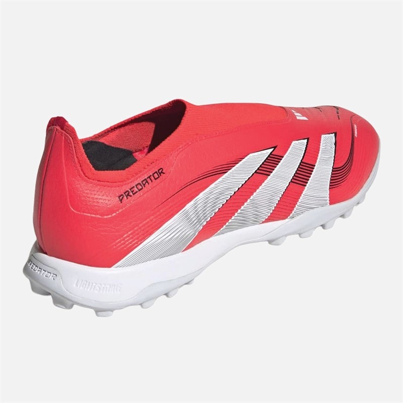 adidas Predator League Laceless Pure Victory Pack TF Astro Football Boots Lucid Red/Cloud White/Core Black - Image 3