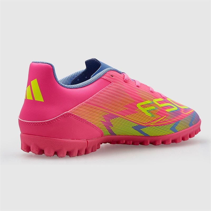 adidas Mens F50 Club Mystic Victory Pack TF Astro Football Boots Lucid Pink/Lucid Lemon/Blue Fusion - Image 5