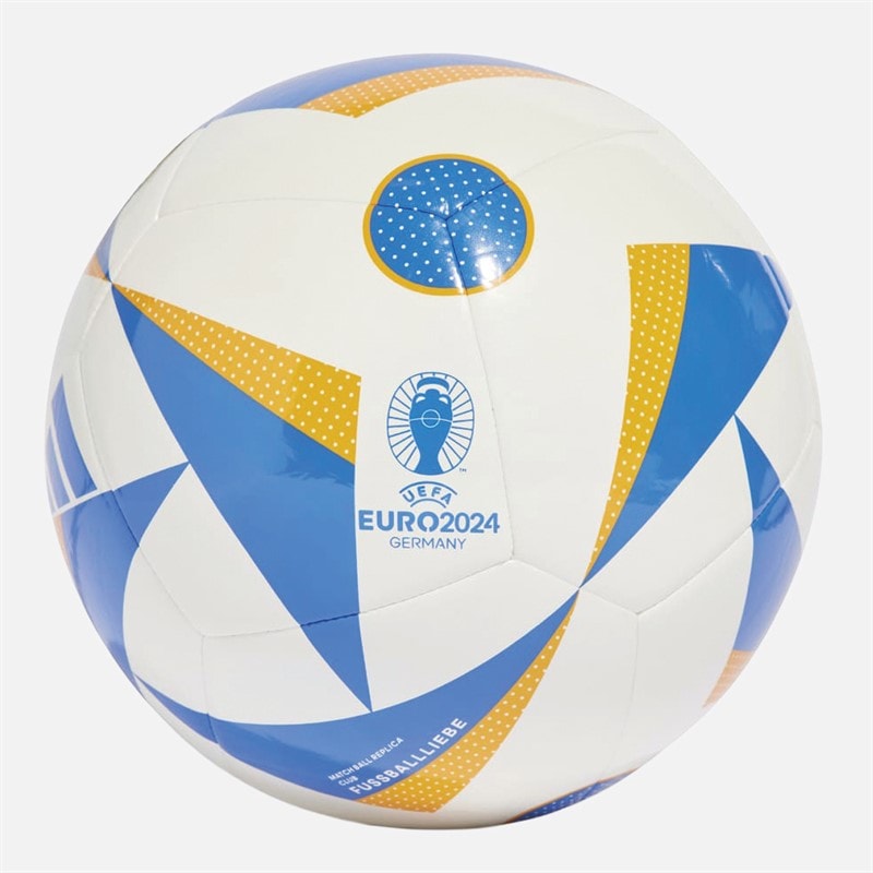 adidas Euro 24 Club Training Football White/Glory Blue/Lucky Orange - Image 2