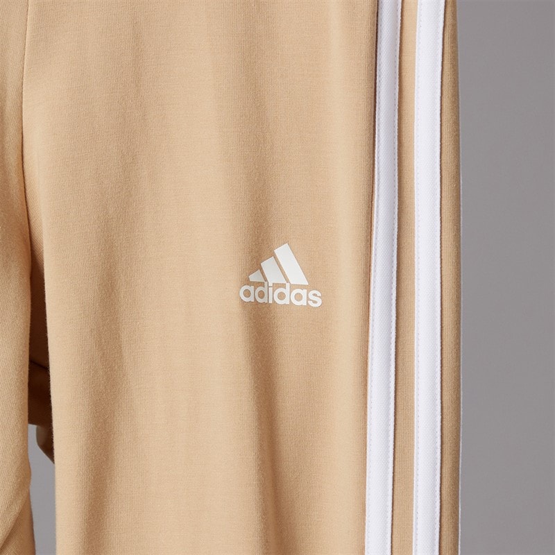 adidas Womens Essentials 3-Stripes Leggings Magic Beige/White - Image 5